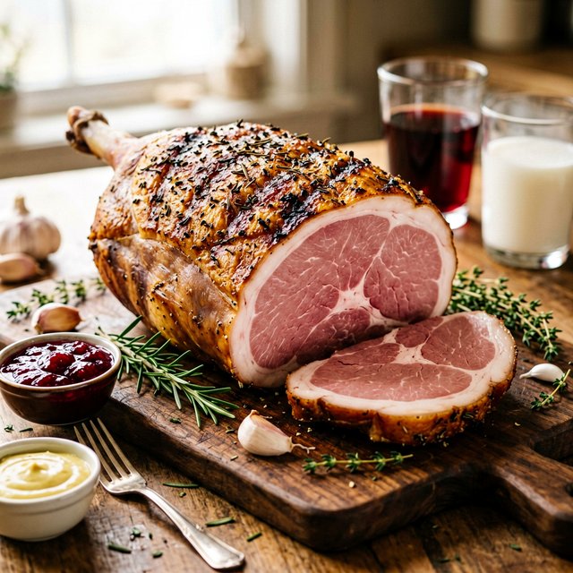 Ветчина окорок запечённый